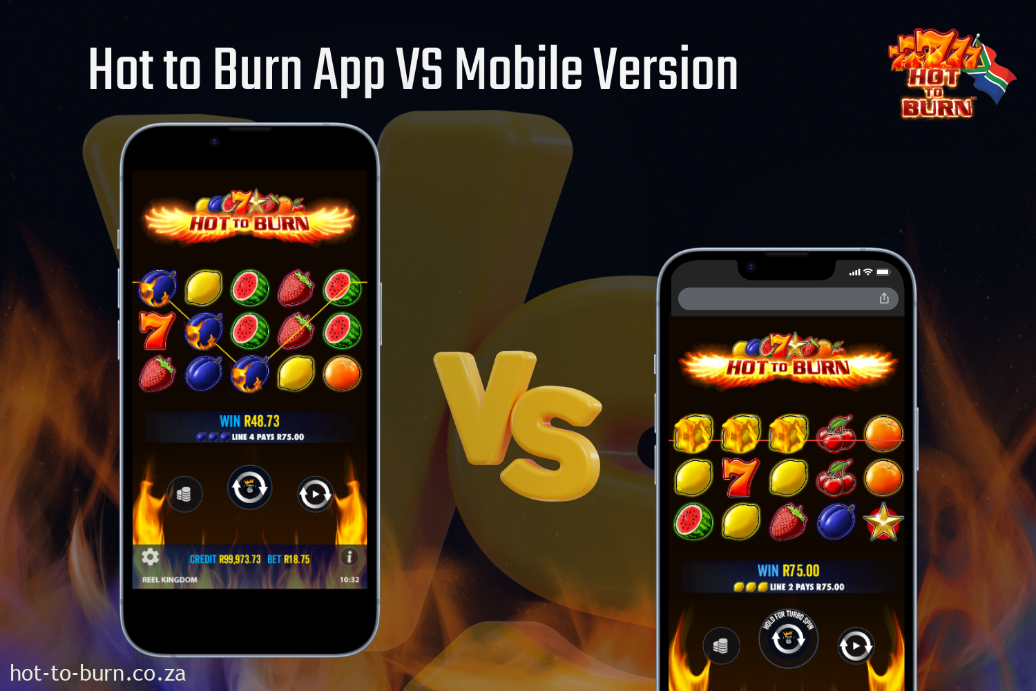 Hot to Burn App vs Mobile Site: Key Differences